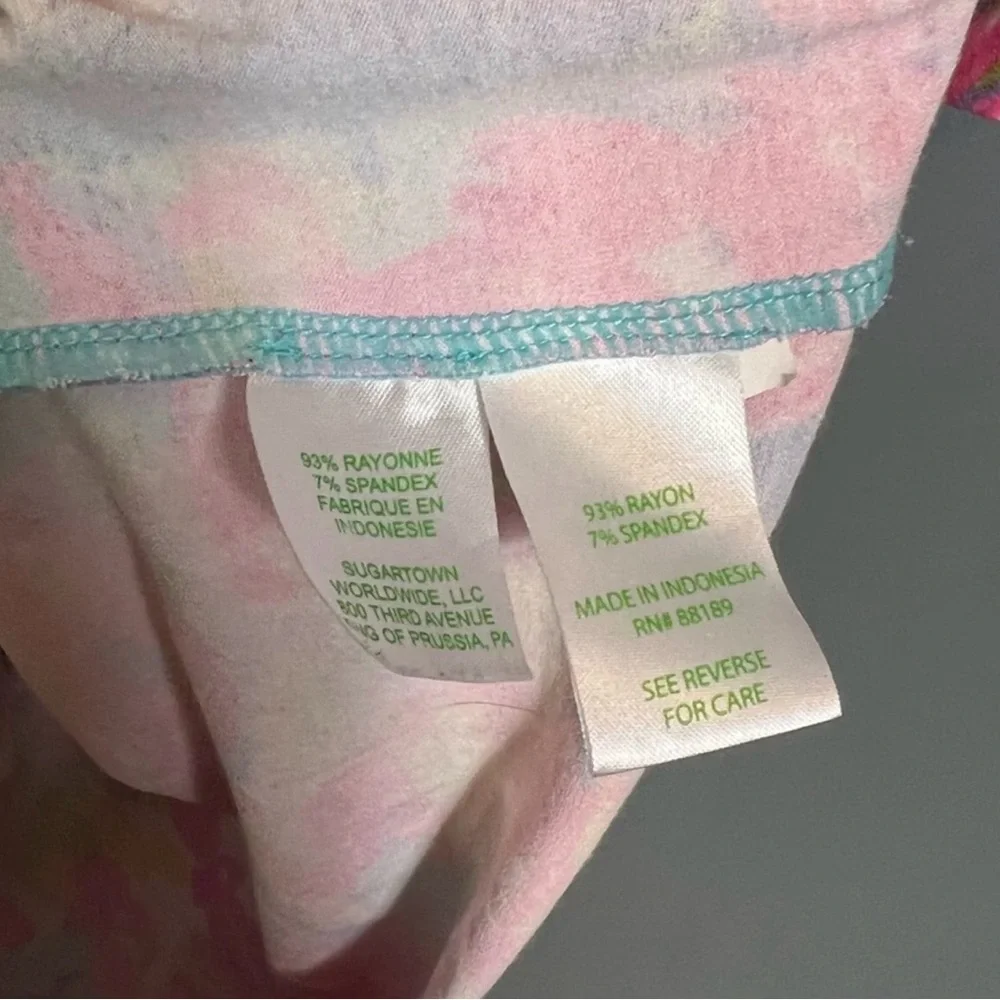 Lilly Pulitzer Coral Reef Print Shift Dress Large 3/4 Sleeve Like New - Picture 6 of 6
